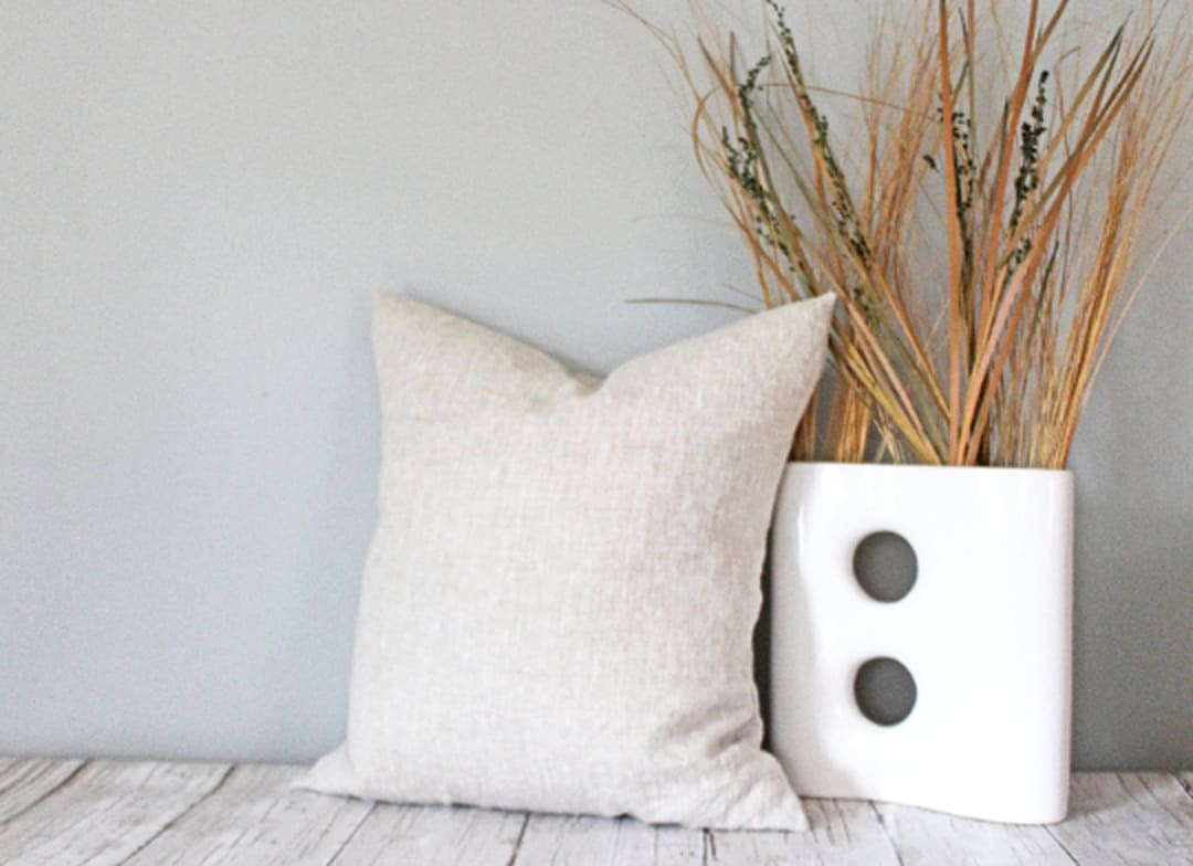 Linen Pillow Cover, Throw Pillow Covers, Neutral Pillow Covers Modern Farmhouse Decor, Couch
