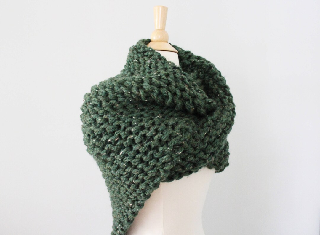 Chunky Knit Shawl Knit Shawl Wrap Knit Shawl Scarf Claire Knit Shawl