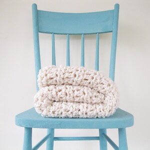 Wool Blanket Knitted Throws Chunky Knit Blanket, Rustic Throw Blanket, Crochet Lap Blanket, Throw Blanket Chunky Knit Christmas Gift
