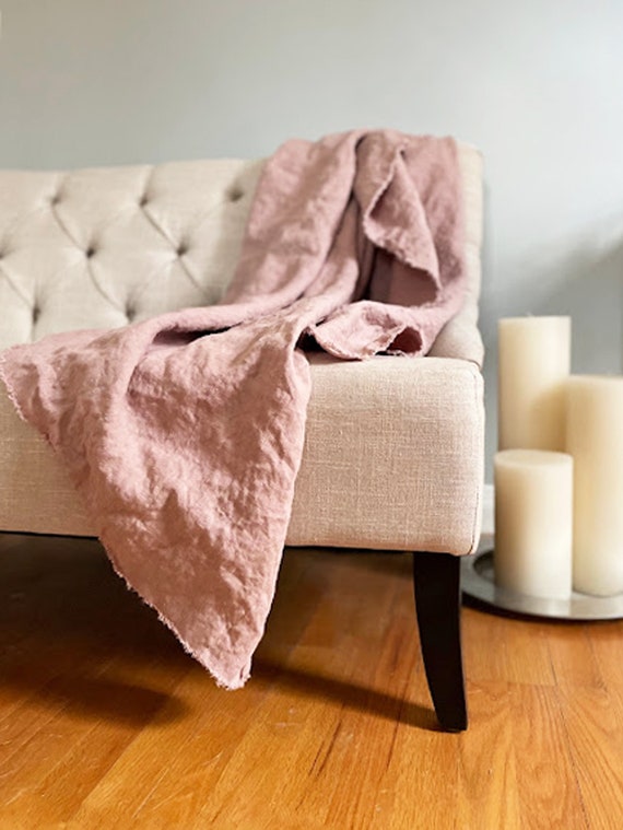 Linen Throw Blanket Handmade Linen Blanket Handmade Home Decor Heavy Linen Blanket Linen Bed Throw Sofa Blanket Etsy