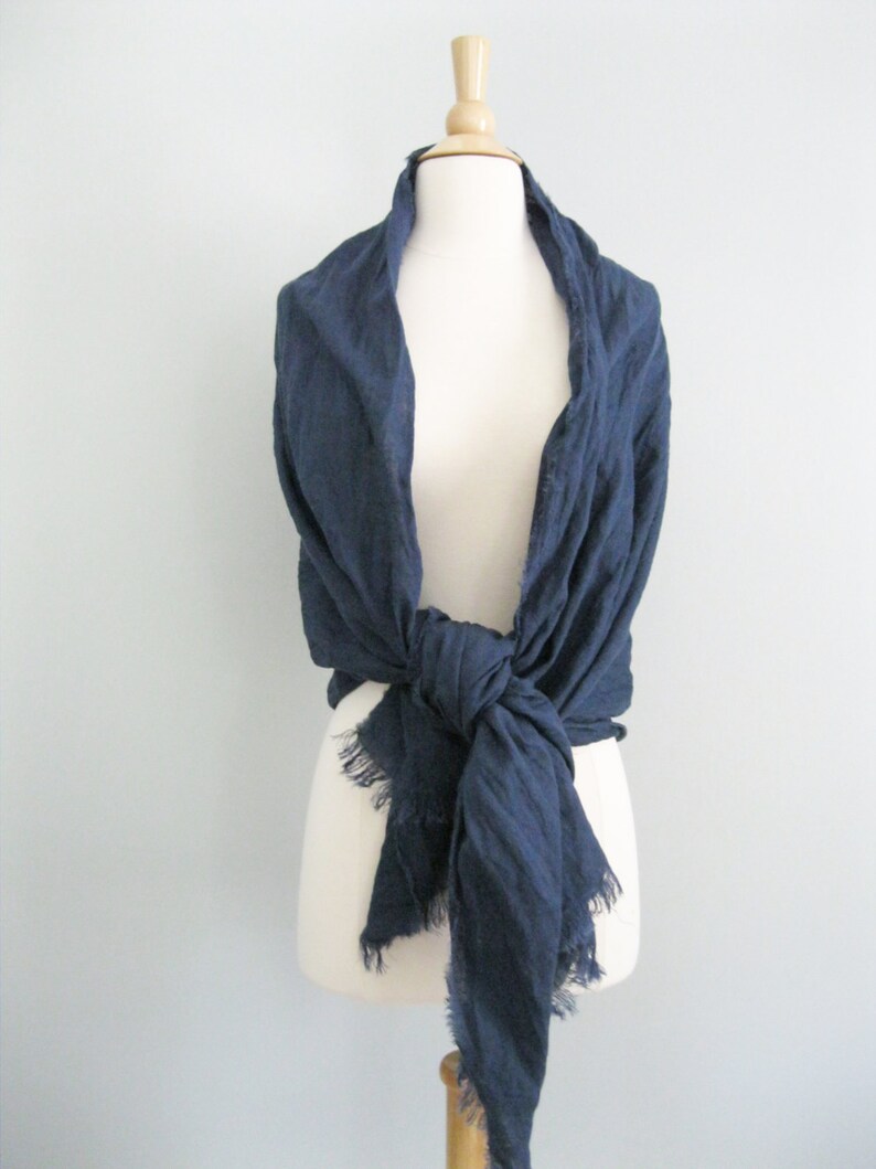ETSY'S PICK Linen Blanket Scarf Simple Linen Scarf Wrap Etsy