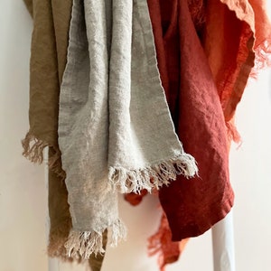 Natural Linen Bath Towel, Large Beach Towel, Linen Towel Bath Sheet, Pool Towel Rustic Linen Towel, Eco Friendly Towel, Sauna Towel image 7