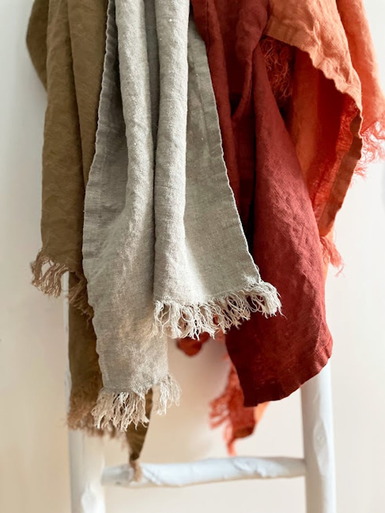 Natural Linen Bath Towel, Large Beach Towel, Linen Towel Bath Sheet, Pool Towel Rustic Linen Towel, Eco Friendly Towel, Sauna Towel image 7