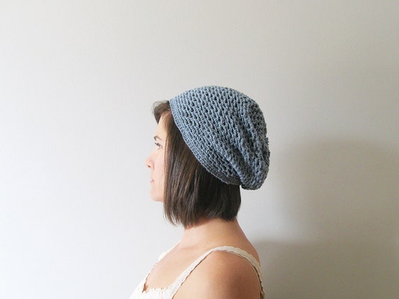 6716 Women Summer Knit Beret Handmade Crochet Cutout Lightweight Slouchy Hat, il_fullxfull.6370670421_1glo.jpg main image 4