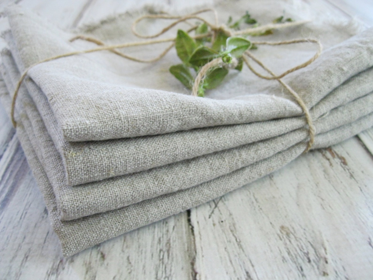 Rustic Country Napkins Rustic Table Linens Linen Dinner | Etsy