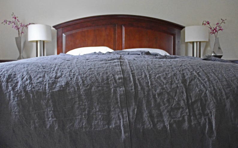 Linen Bed Cover Bedspread Blanket Throw Image 0