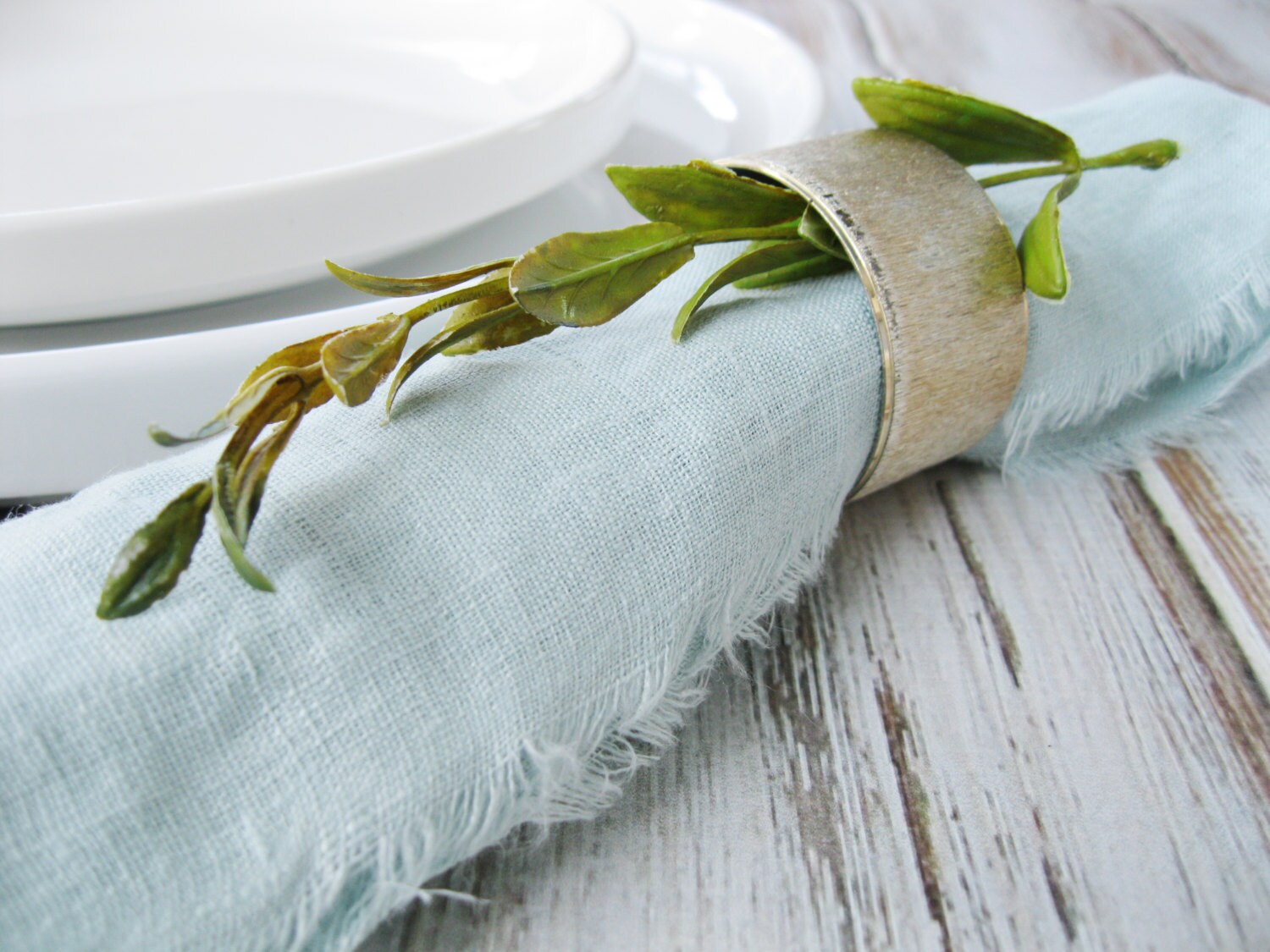 Linen Dinner Napkins Cloth Napkin Set Farmhouse Chic Etsy