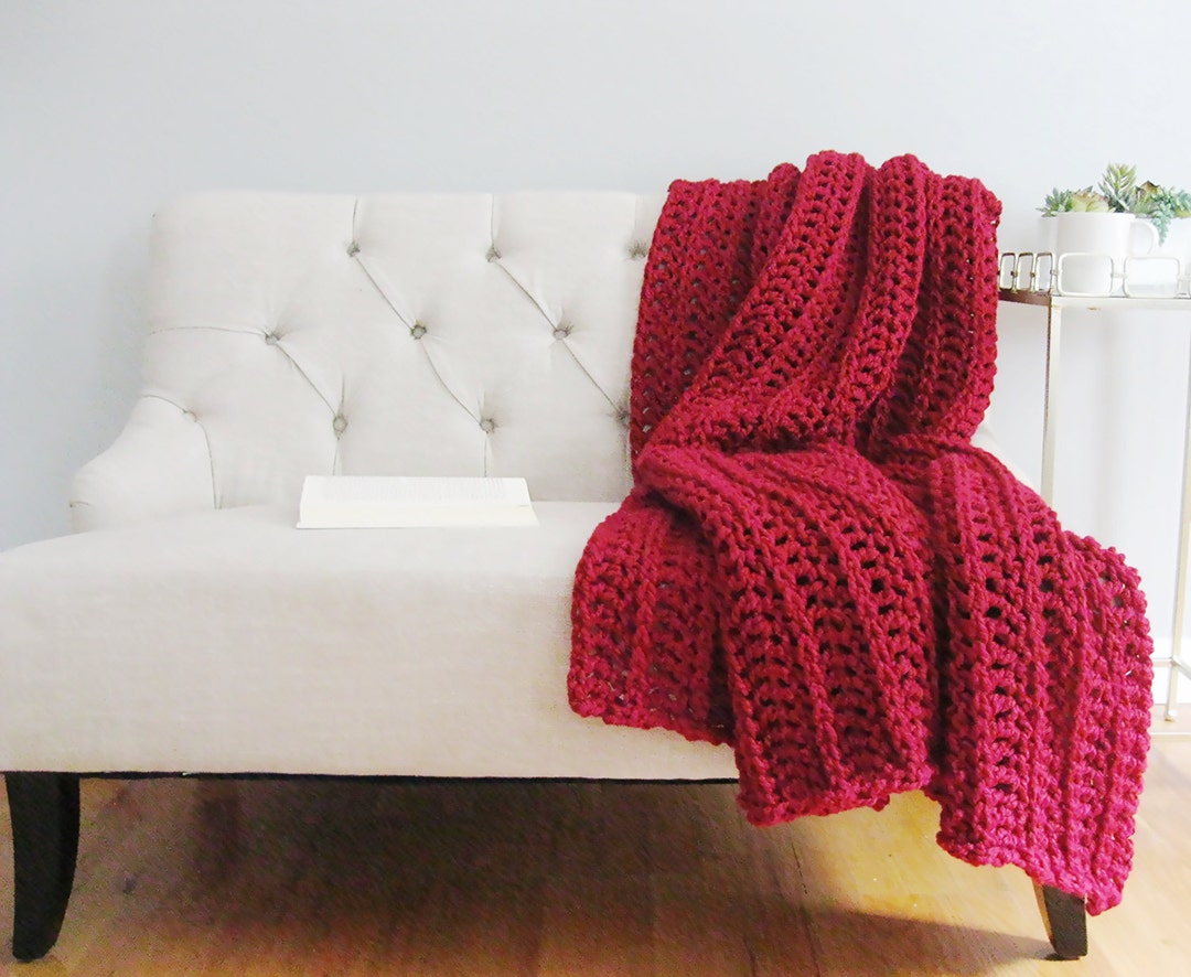 Chunky Blanket Large Throw Blanket Chunky Knit Blanket Yarn Etsy UK