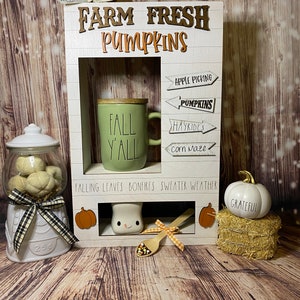 Farm Fresh Pumpkin display station ***interchangeable front