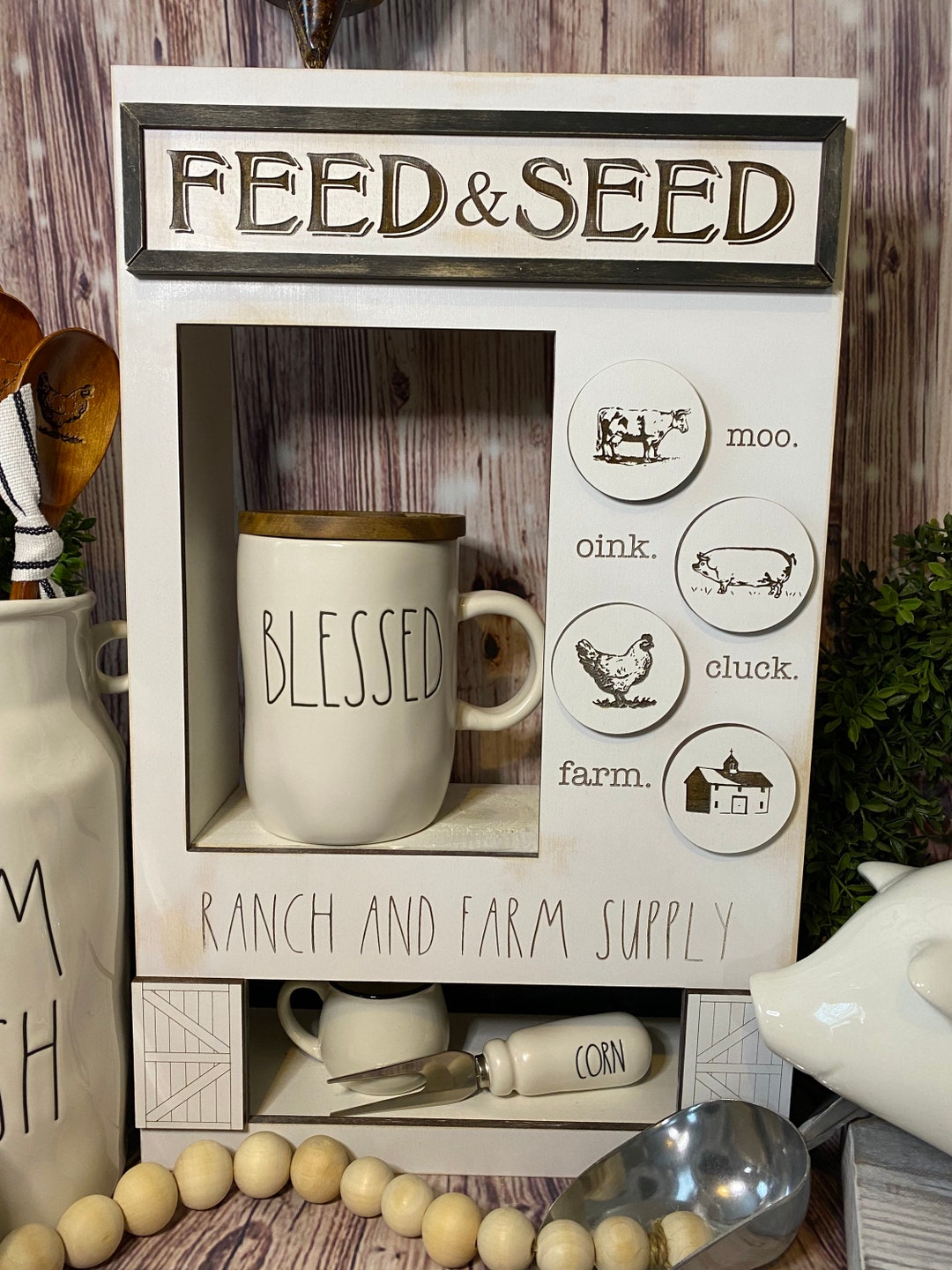 The Feed and Seed Station This is the Faceplate and the Box Etsy