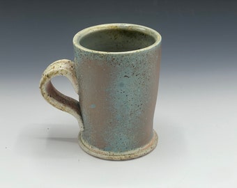 Green Wood Fired Mug