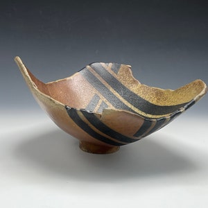 Large Wood Fired Torn Edge Bowl