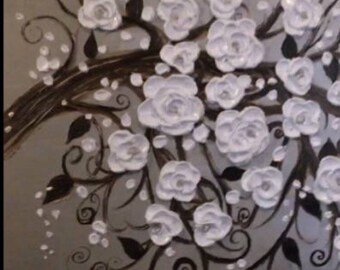 Custom Impasto Palette Knife Oil Paintings 24" X 36" by: Britney Rendall