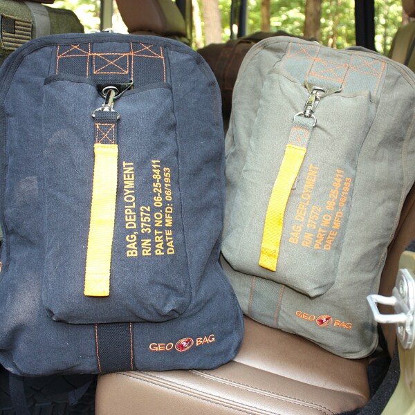 OD Green Vintage Flight "Geo~Bag" - ONE LEFT!