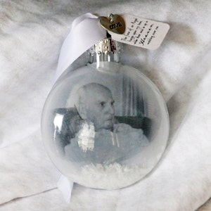 In Loving Memory Christmas Ornament Lost Loved One Christmas Keepsake Ornament Lost loved one First Christmas in Heaven Photo ornament