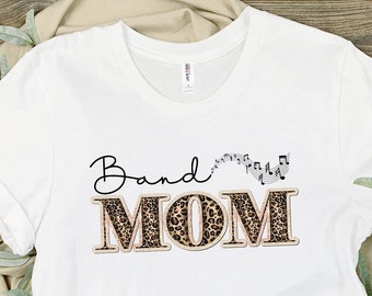Band mom t-shirt, custom band shirts, marching band shirts, tee shirt, band tops for mom, marching band game, half time show, with the band