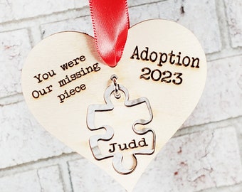 2023 adoption Keepsake ornament, Custom adoption ornament with name, personalized adoption ornament, adoption gift, commemroative ornament