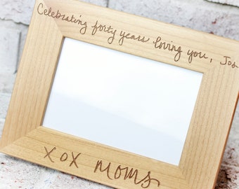 Personalized Handwriting Frames, Custom Handwritten Gifts, Memorial Keepsake, Sentimental Gifts, Custom Photo Frames, Grandparent Frame 4x6