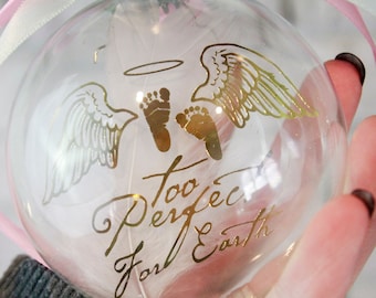 Pregnancy and infant loss memorial ornament, remembrance ornament, in memory miscarriage ornaments, grief gifts