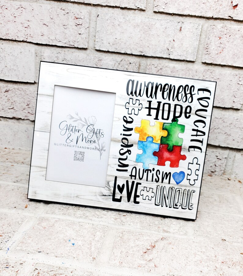 Autism Awareness Frame Frame Keepsake Autism Mom Special - Etsy