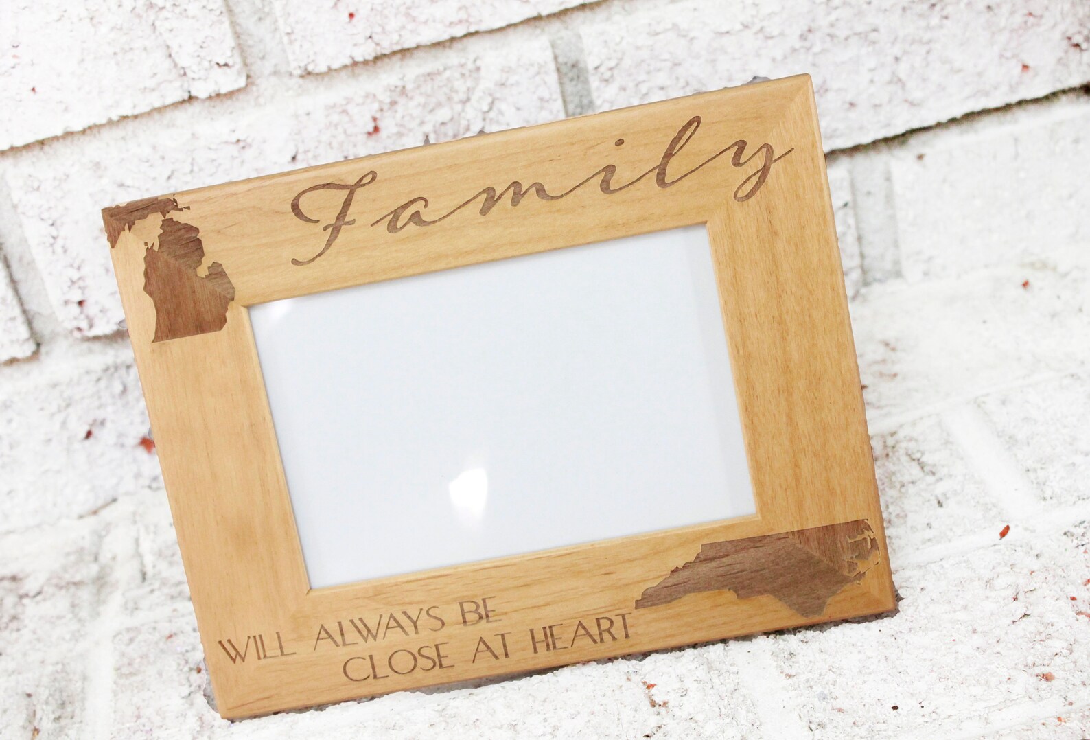 Across the distance Family Frame 4x6 picture frame long | Etsy