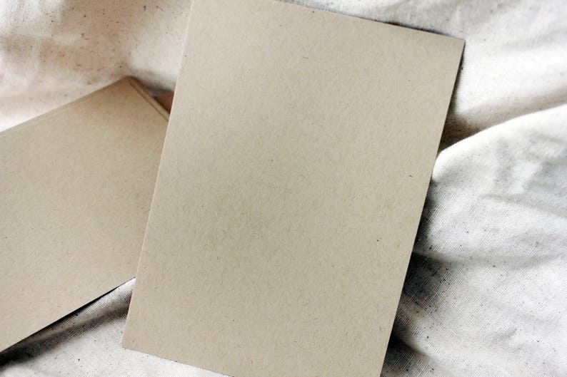 Recycled Kraft Cardstock 8.5x11 25 sheets heavy weight card Etsy
