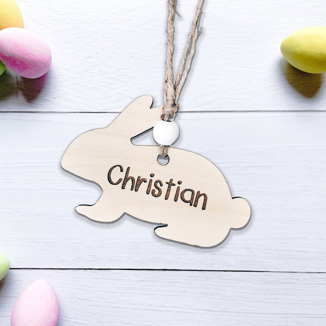 Easter Basket Name Tag, Hang Tag for Easter Basket, Personalized Basket