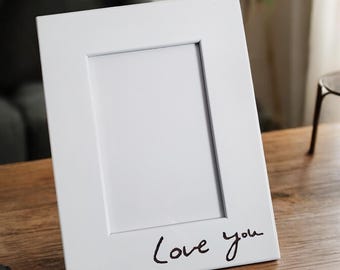Engraved Handwriting Picture Frame – Personalized Keepsake Gift