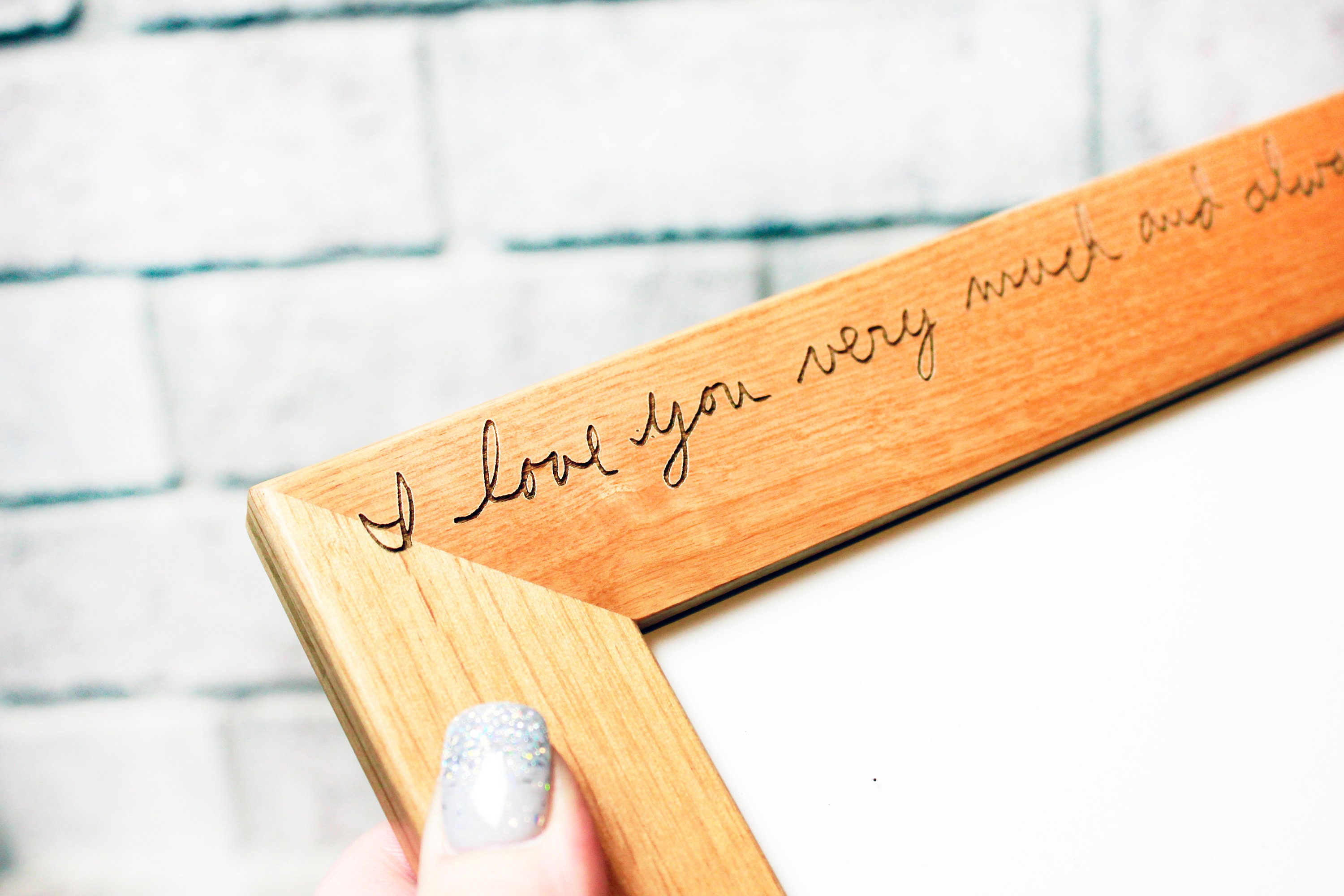 Cornice Per Foto Personalizzata 4x6" – Incisione Laser Con Testo A Scelta – Regalo Su Misura Compleanno/Anniversario