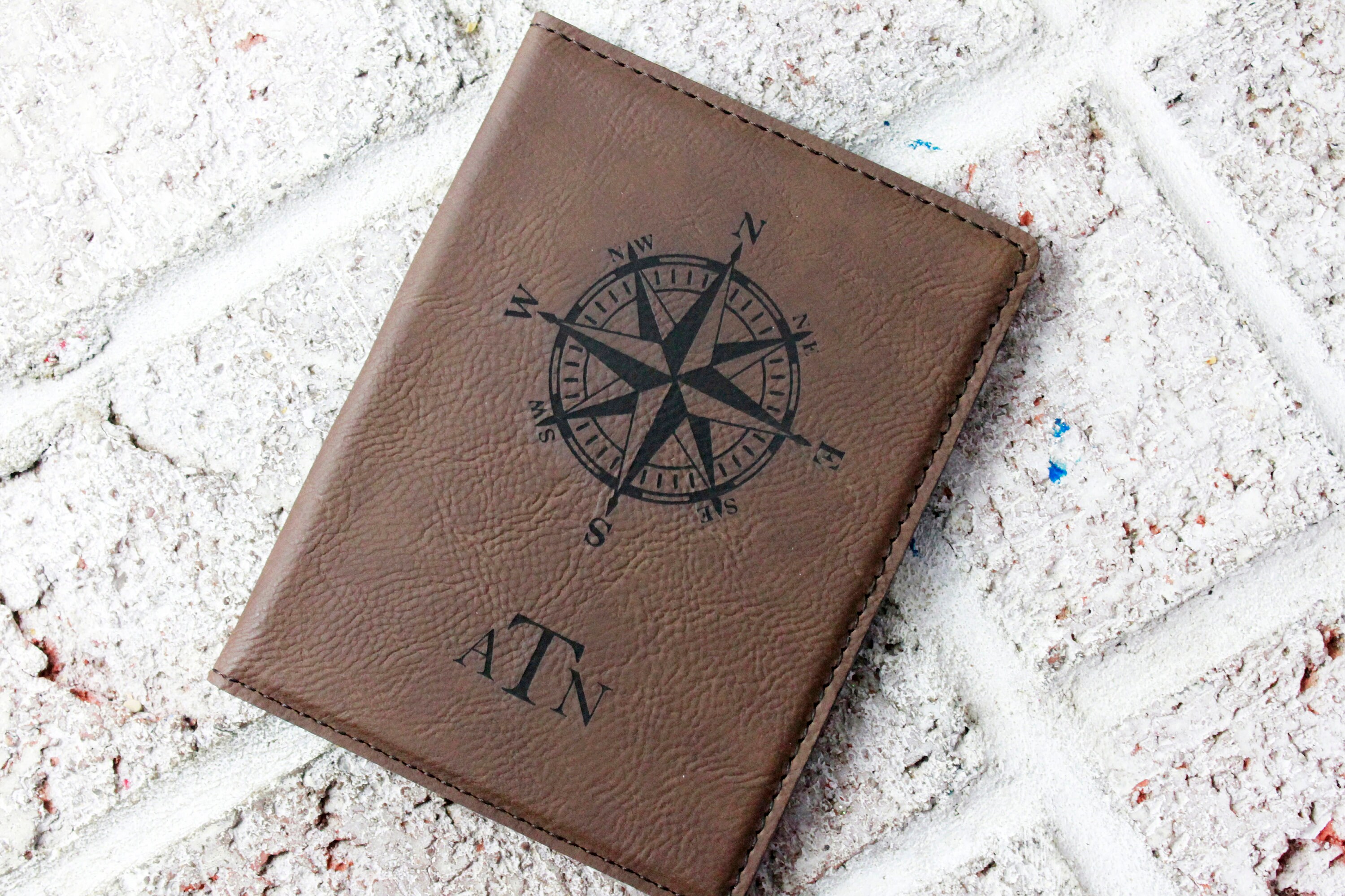 Compass passport cover Masculine passport cover travel Etsy