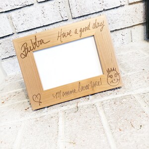 Writing Keepsake, Handwriting Gifts, Engraved Writing Gift, 4x6 Picture ...