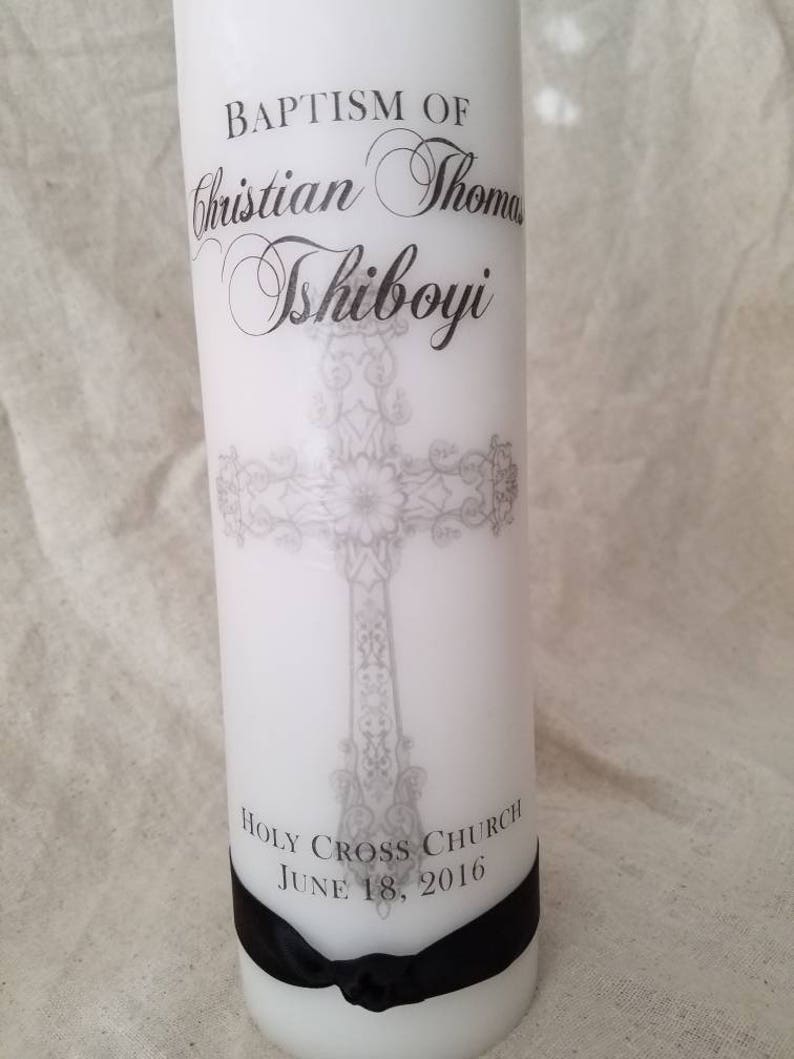 Baptism candle set christening candles candles with names Etsy