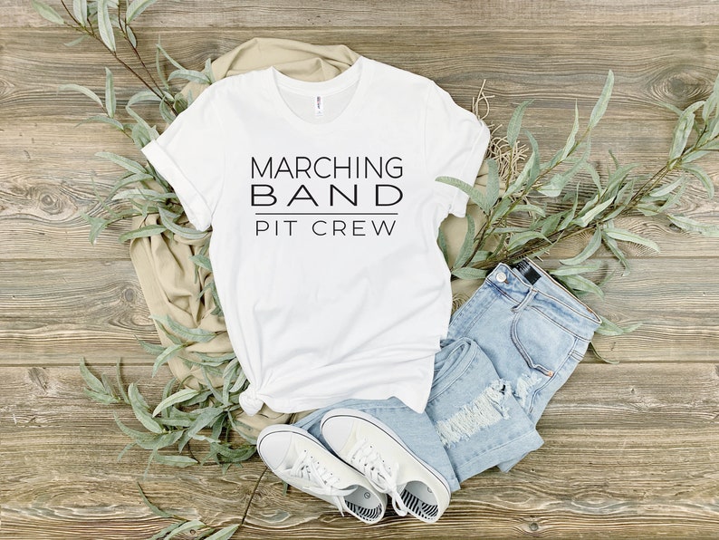 Marching Band Pit Crew With the Band Tshirt Band Shirts Etsy