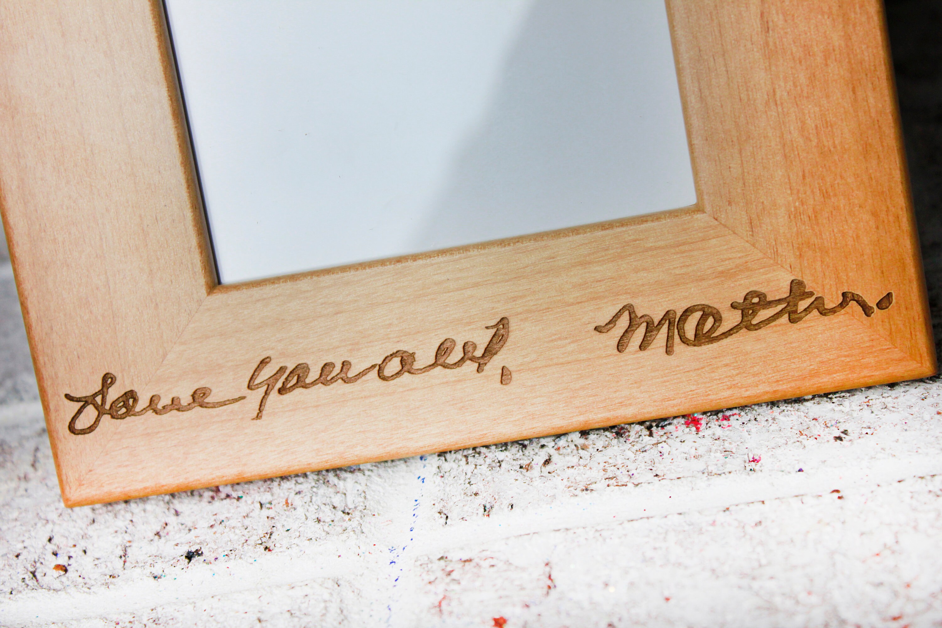 Custom Laser Engraved Handwriting Frame, Memorial Gift - Etsy