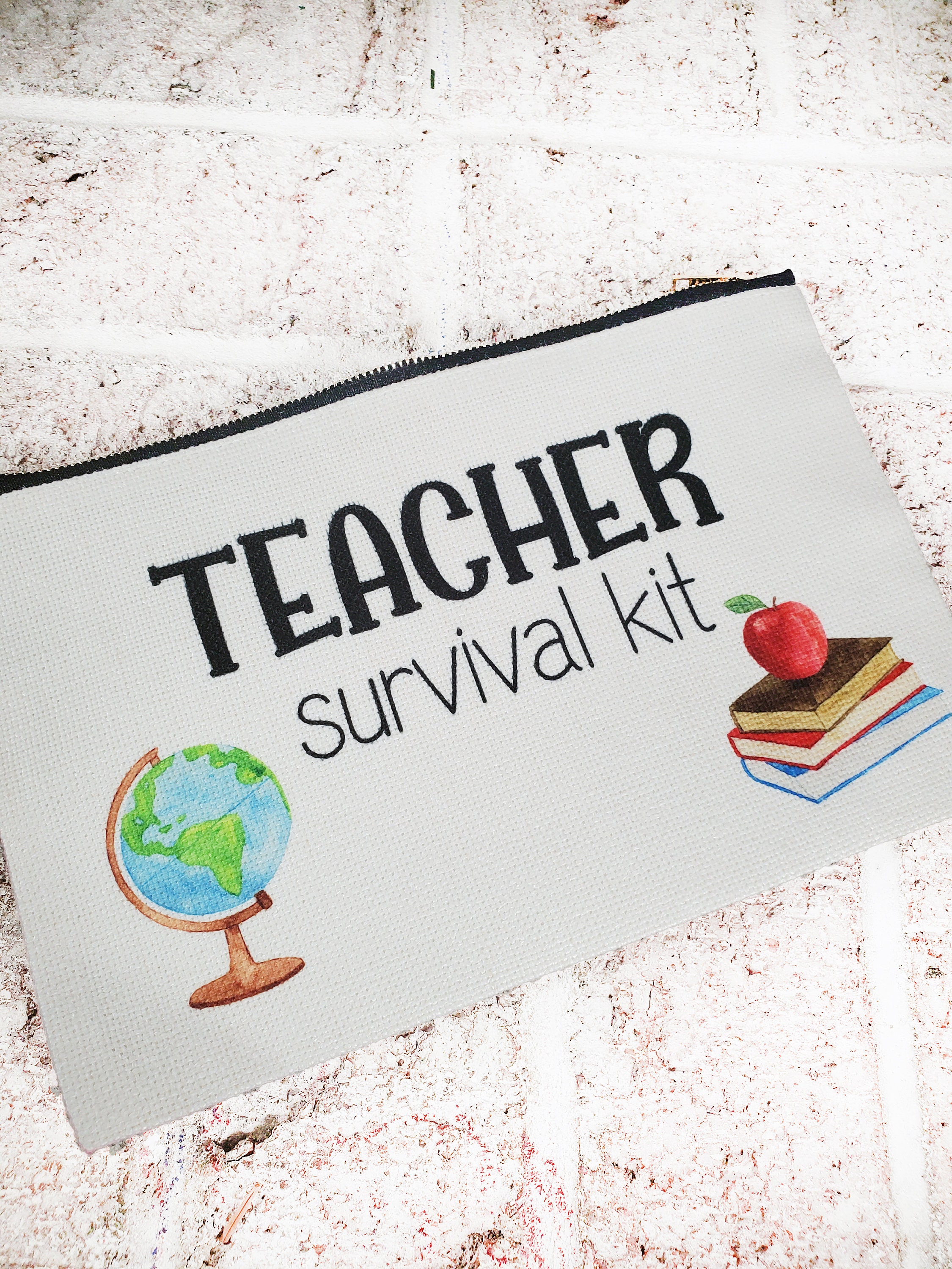 Teacher Survival Kit Pencil Pouch – Stuff By Steph Creations