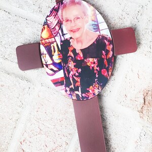 In Memory Photo Cross, Memorial cross, loss of a loved one, In remembrance Cross with picture, Grandma photo memorial, Grieving, loss image 6