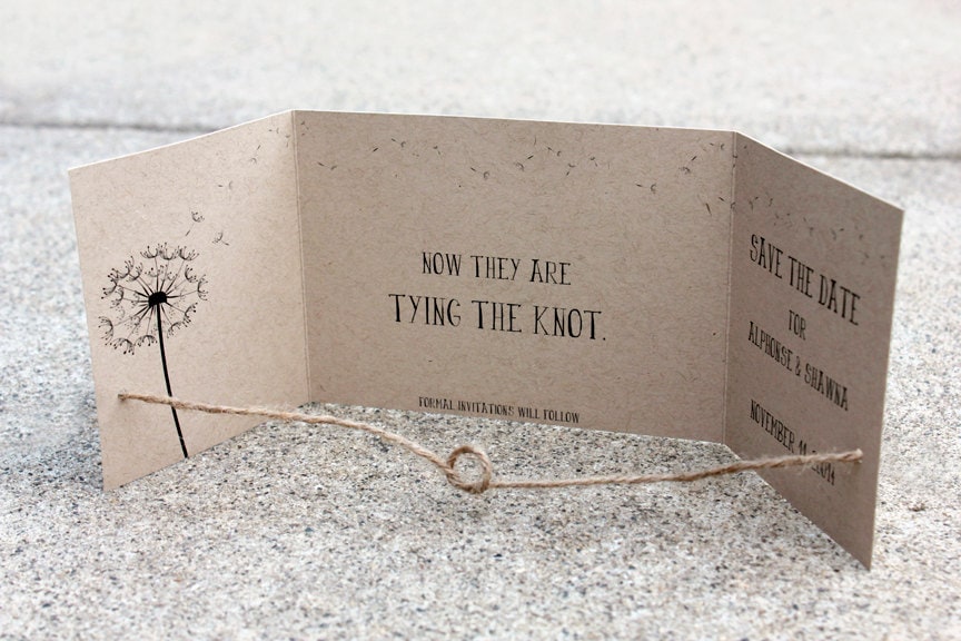 the knot save the date