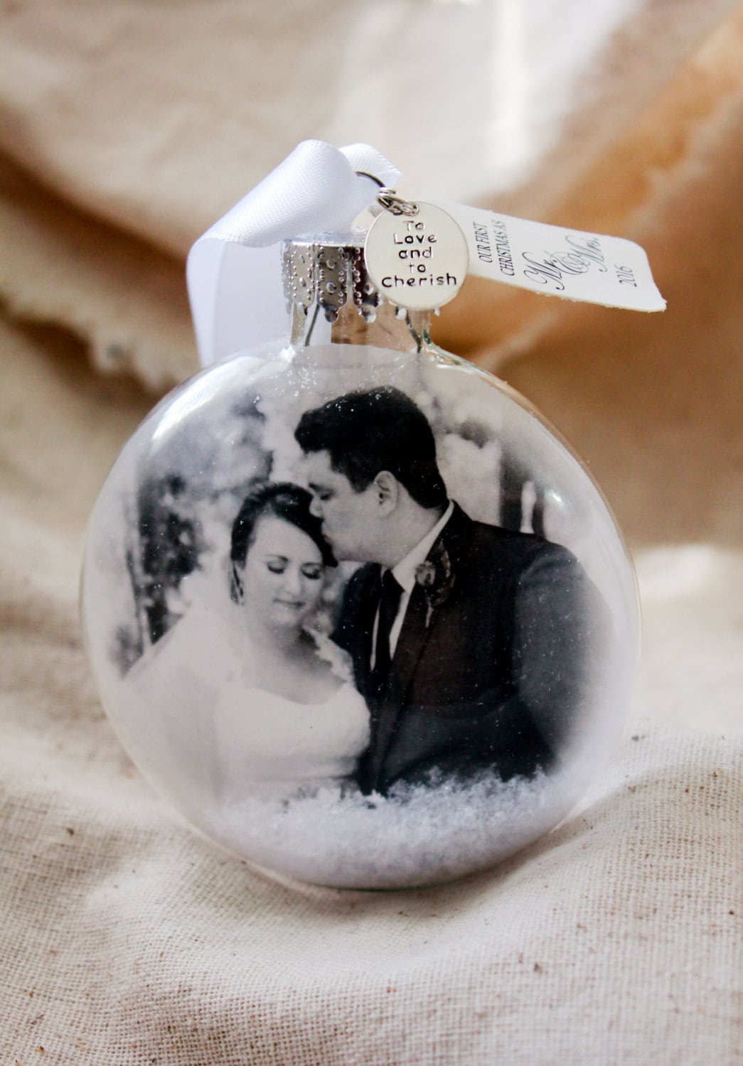 Our First Christmas Married Ornament 2023,Just Married Gifts for Couple,Mr  and M