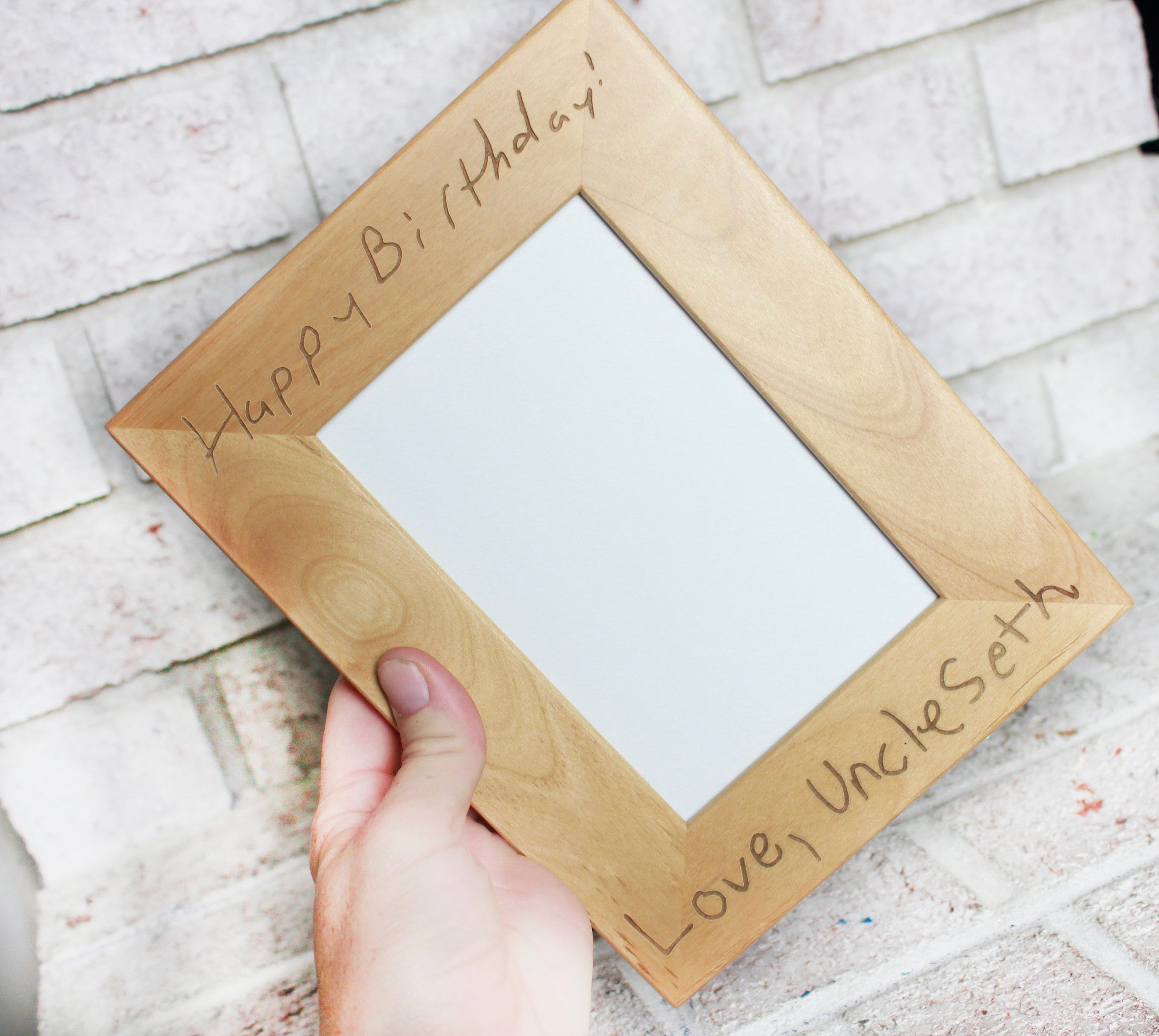 Uncle Glass 6 x 4 Photo Frame with Mirror Glass & Glitter Letters 
