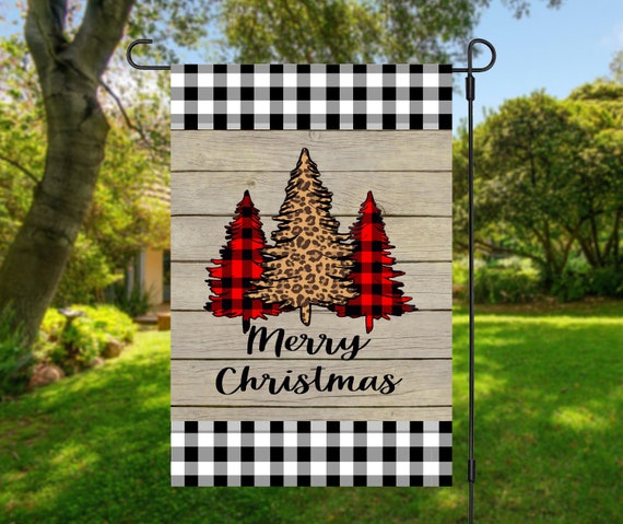 christmas garden flag