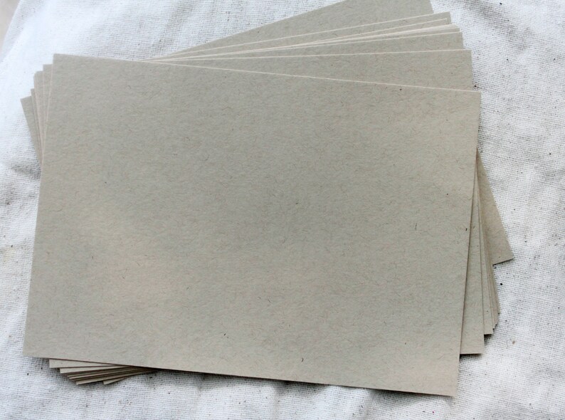 Recycled Kraft Cardstock 8.5x11 25 sheets heavy weight card Etsy
