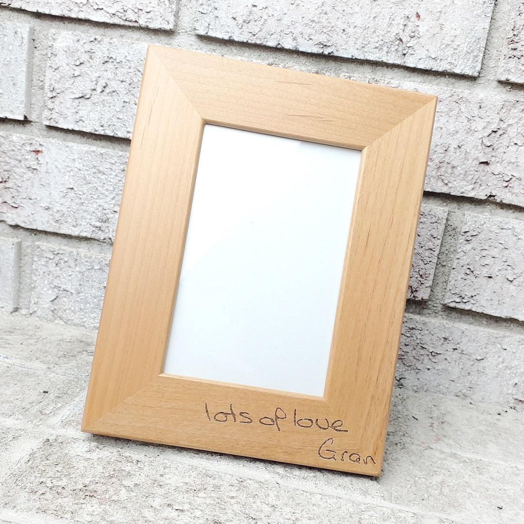Handwriting Keepsake, Memorial Gifts, Custom Engraved Frame, Writing ...