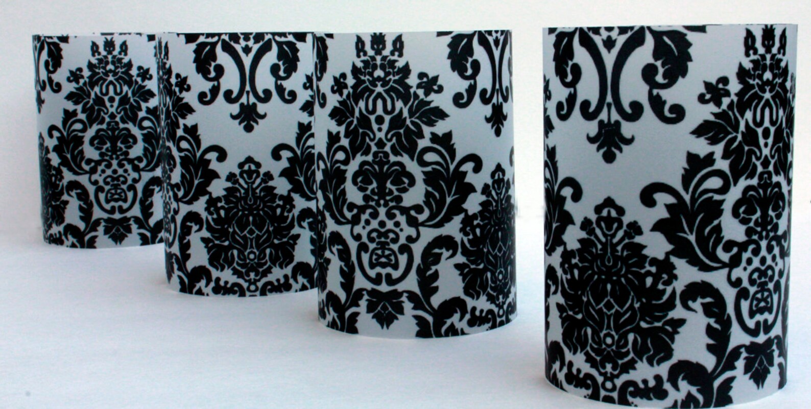Short Damask Luminaries Set of 10 Damask Party Decorations Etsy Canada
