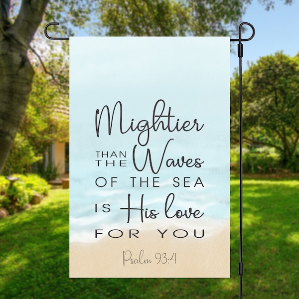 Outdoor Garden Flag With Bible Verse Etsy