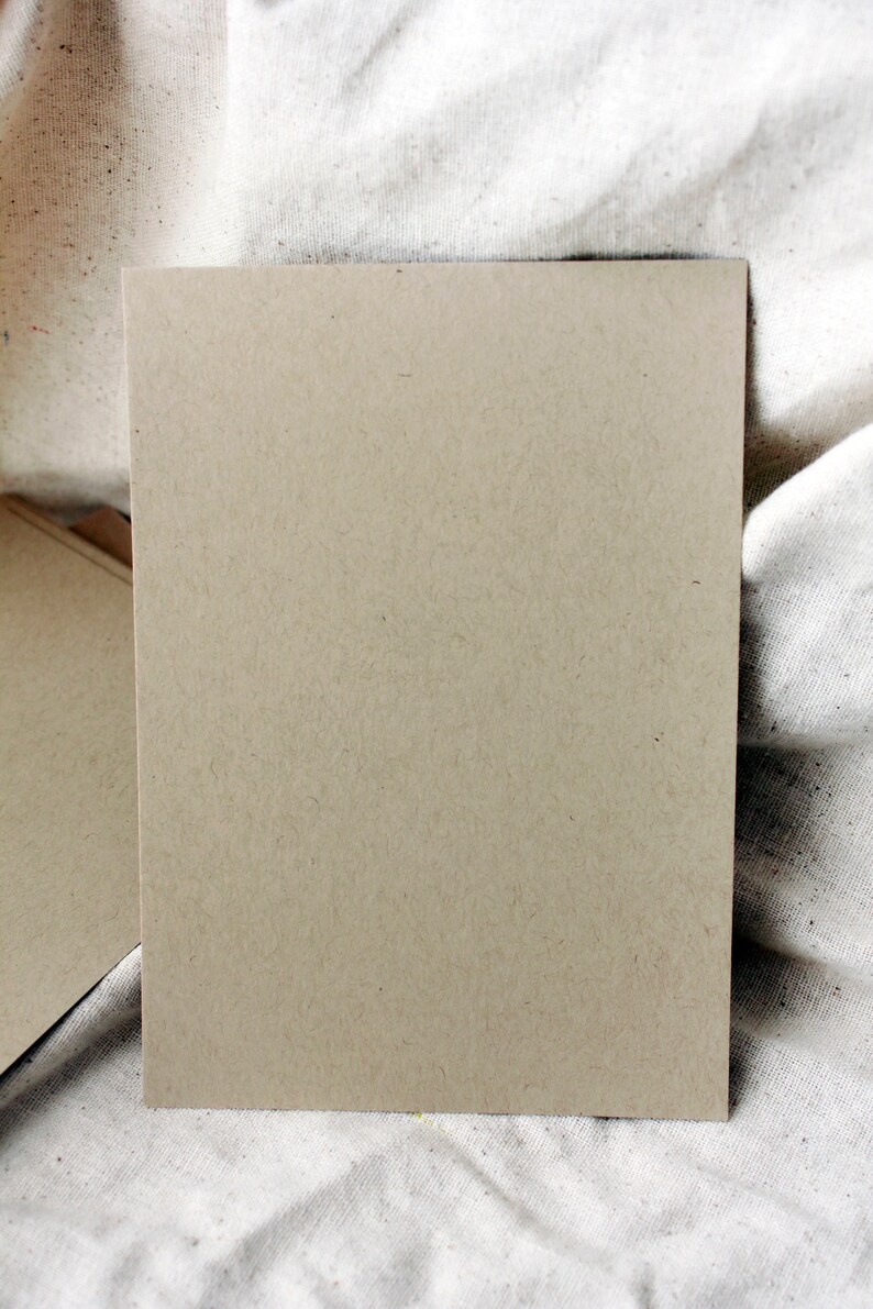 Recycled Kraft Cardstock 8.5x11 25 sheets heavy weight card Etsy