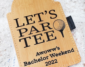 Personalized Golf Tee Holder, Engraved Golf Accessories, Bachelor Party Favor