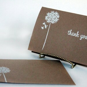 Simple Thank You Cards Set of 10 // Thank You Note Card // Blank Notecards // Simple Card Set // Stationary // Rustic Wedding Thank You Card image 4