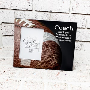 Personalized Football Coach Picture Frame, Thank You Gift - Etsy