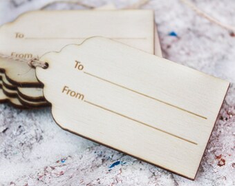 Gift Tags Rustic | Etsy