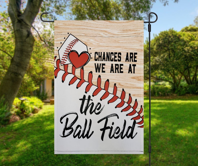 Baseball Garden Flag No Place Like Home Garden Flag Baseball Etsy